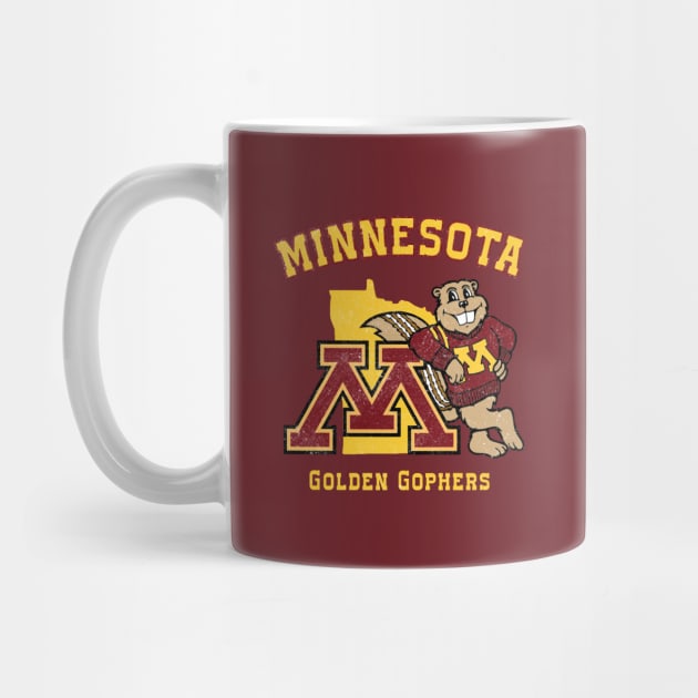 Vintage minnesota gophers mascott for fans by Claessens_art